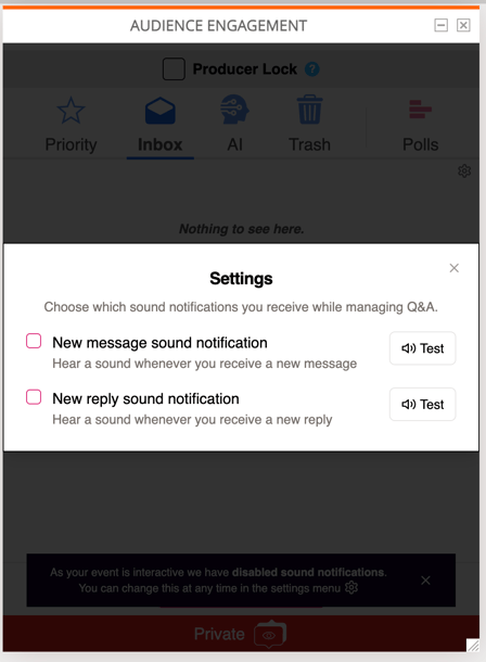 Q&A notification 2
