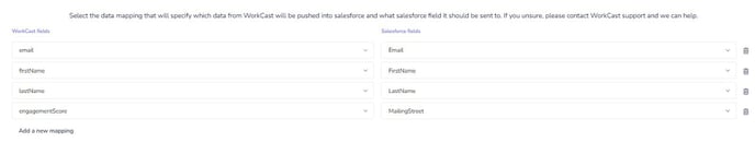 Salesforce mapping