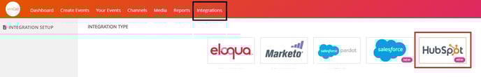 hubspot integration menu